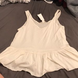 H&M Divided Flowy White Tank